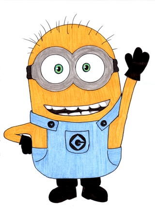 320x453 banana babanana, banana babanana, potatooooo! here they are - Minions Drawing Banana