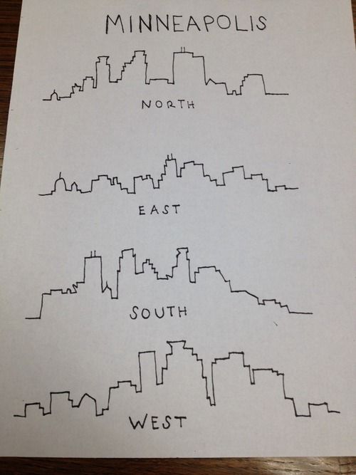 500x667 Minneapolis Skyline Learning Drawing Deko - Minneapolis Skyline Drawing