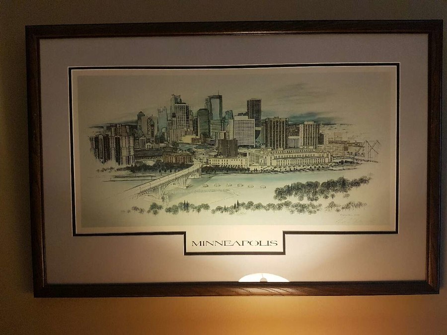 900x675 Used Minneapolis Skyline Drawing For Sale In Pueblo - Minneapolis Skyline Drawing
