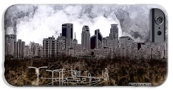 600x314 cityscape drawing iphone cases fine art america - Minneapolis Skyline Drawing