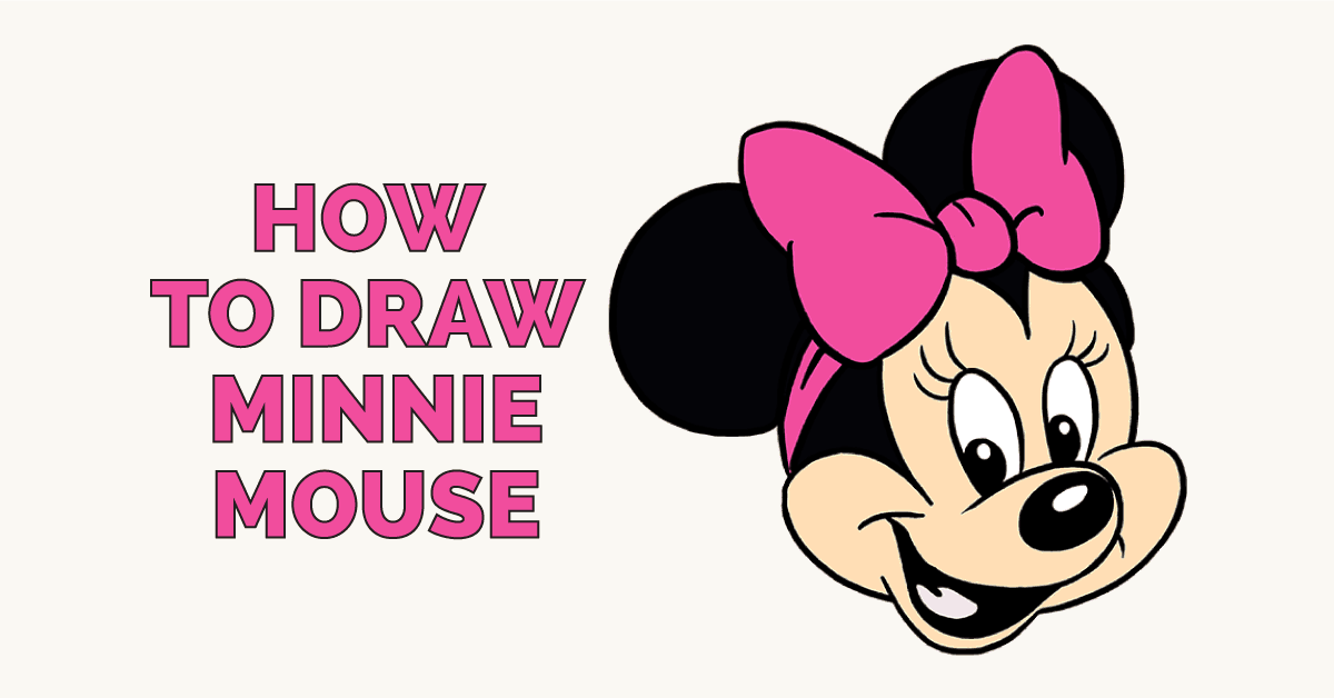 1200x628 how to draw minnie mouse in a few easy steps easy drawing guides - Minnie Drawing