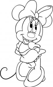 184x302 How To Draw How To Draw Minnie Mouse - Minnie Drawing