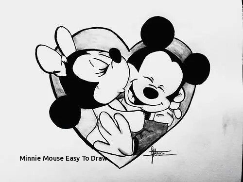 500x375 Minnie Mouse Easy To Draw - Minnie Drawing