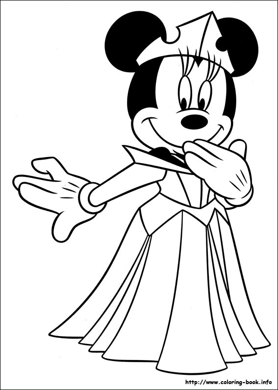567x794 Minnie Mouse Coloring Pages On Coloring - Minnie Drawing