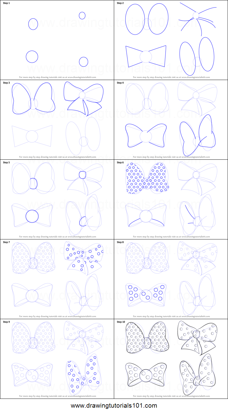 751x1366 Minnie Mouse Drawing Step - Minnie Mouse Bow Drawing