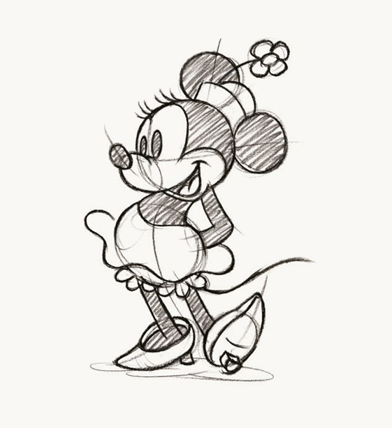 Minnie Mouse Sketch Svg