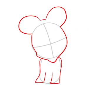 302x302 How To Draw How To Draw Baby Minnie Mouse - Minnie Mouse Drawing