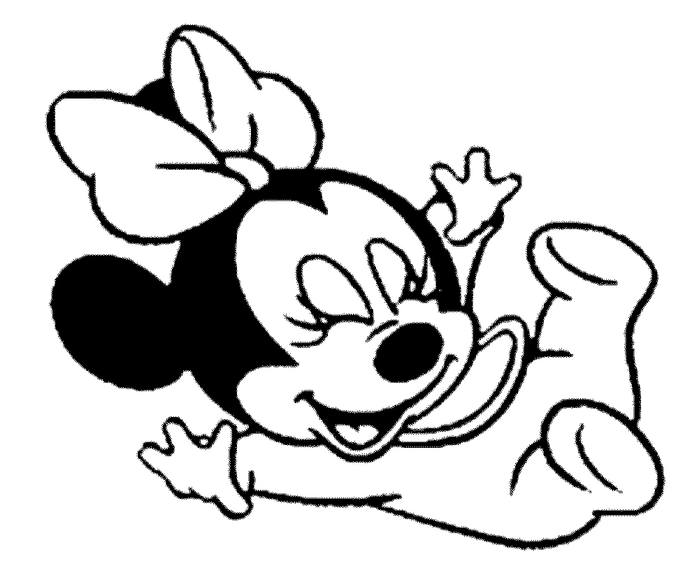 1000x833 Mickey Mouse Coloring Pictures Ba Mickey Mouse Drawings Ba - Minnie Mouse Drawing