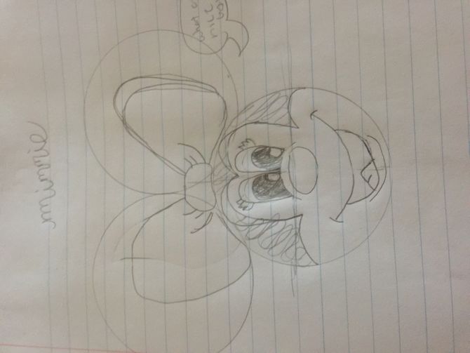 670x503 Ways To Draw Minnie Mouse Step - Minnie Mouse Drawing