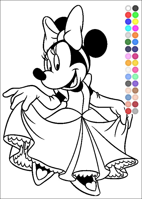 567x794 Minnie Mouse Coloring Mickey Mouse And Minnie Mouse Drawing - Minnie Mouse Drawing