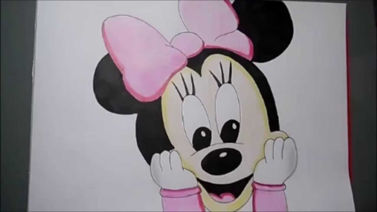 1280x720 Speed Drawing Baby Minnie Mouse - Minnie Mouse Drawing