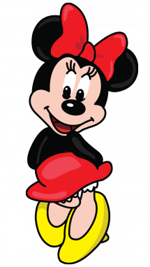 215x382 Drawing Minnie Mouse Transparent Png Clipart Free - Minnie Mouse Drawing