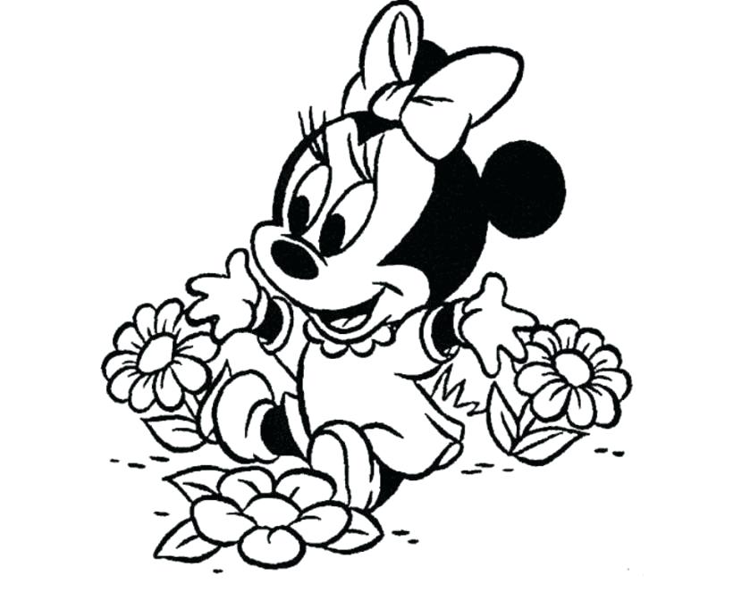 839x663 Mickey And Minnie Mouse Drawing Beauteous Love Coloring Pages - Minnie Mouse Drawing Pages