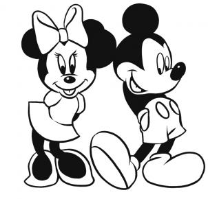 302x290 How To Draw How To Draw Mickey And Minnie - Minnie Mouse Drawing Pictures