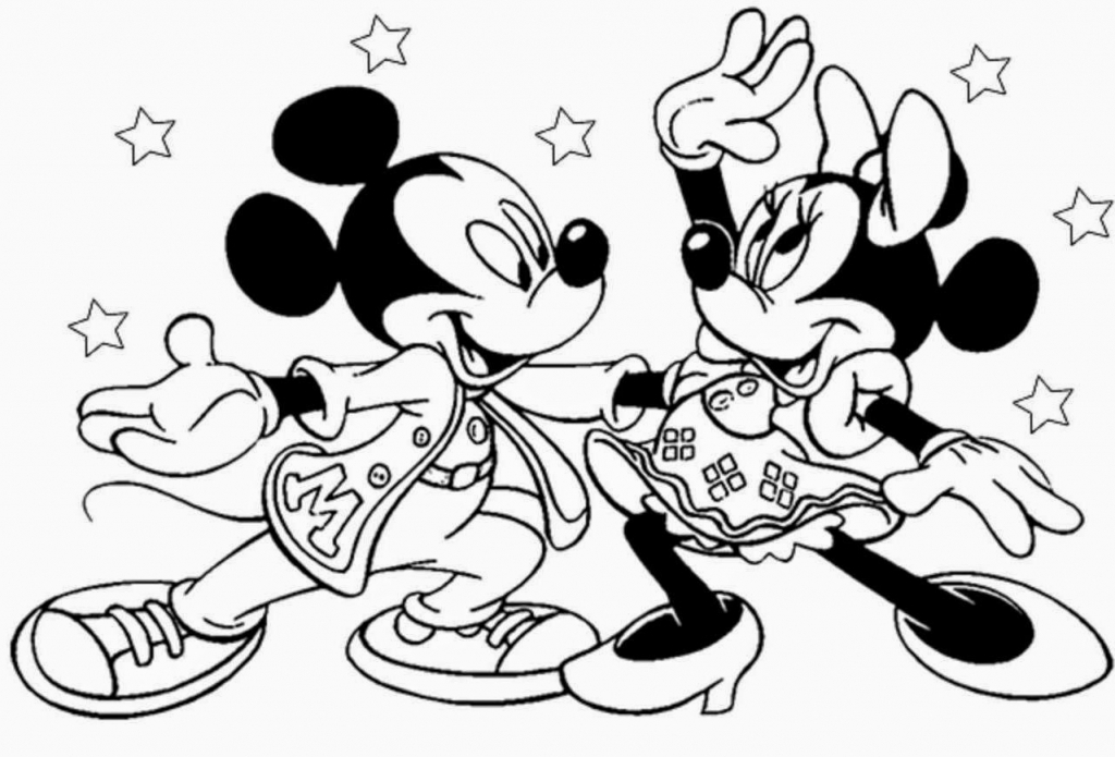 1024x695 Mickey Mouse And Minnie Mouse Drawings Download - Minnie Mouse Drawing Pictures
