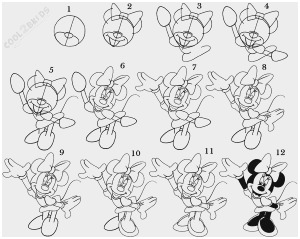 300x239 mickey mouse drawing tutorial elegant how to draw minnie mouse - Minnie Mouse Drawing Step By Step