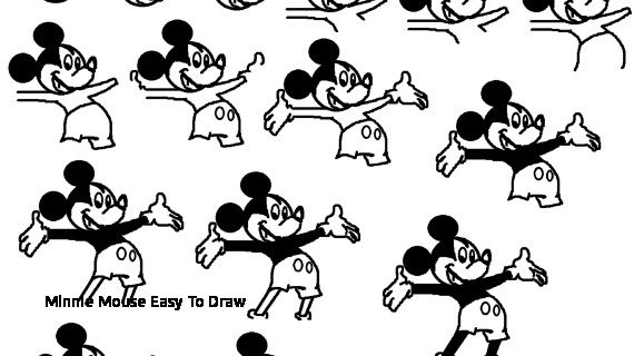 570x320 minnie mouse easy to draw minnie mouse drawing step - Minnie Mouse Drawing Step By Step