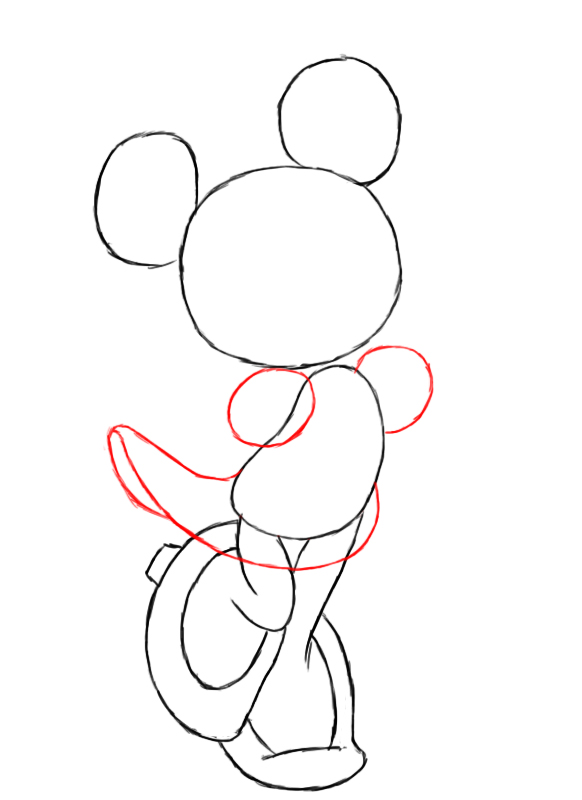582x800 How To Draw Minnie Mouse - Minnie Mouse Drawing Step By Step