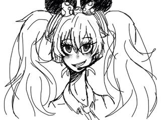 320x238 quick miku doodle with minnie mouse ears - Minnie Mouse Ears Drawing