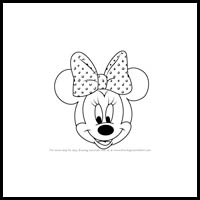 Drawing Minnie Mouse Face