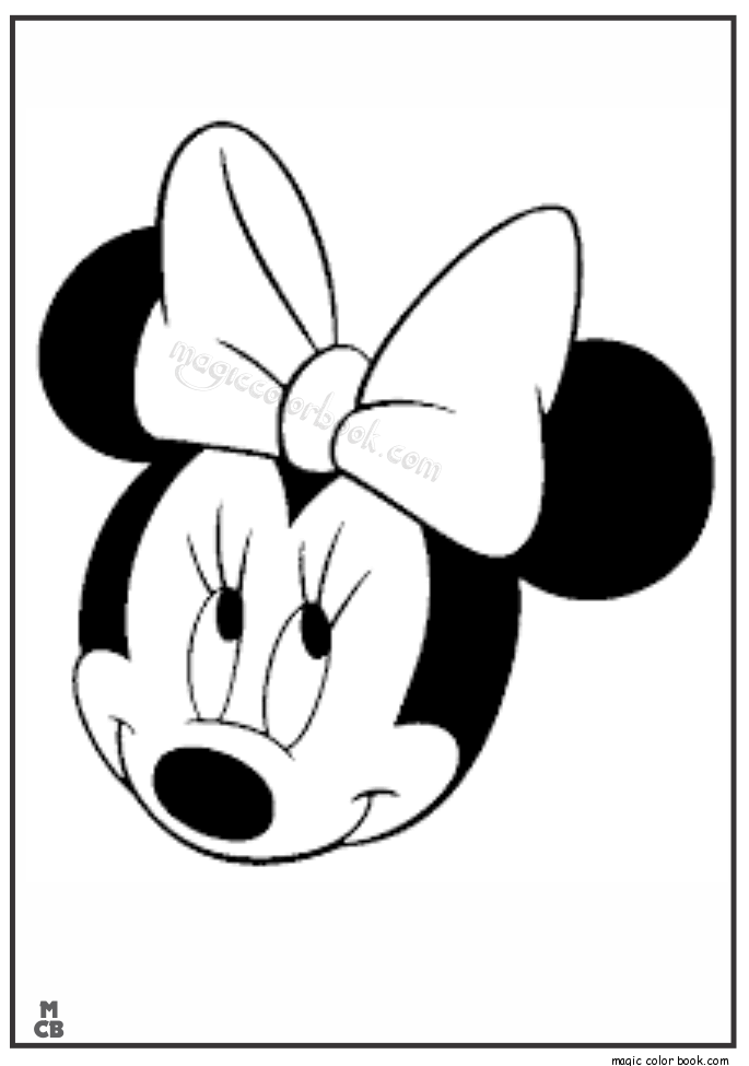 685x975 Mickey Mouse Face Coloring Pages For Kids Minnie Mouse - Minnie Mouse Face Drawing