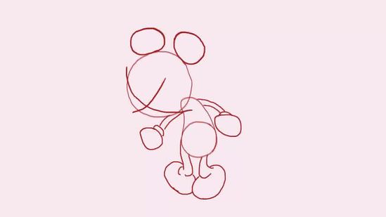 549x309 Ways To Draw Minnie Mouse Step - Minnie Mouse Line Drawing