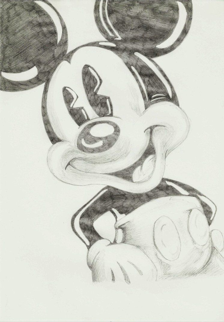 746x1070 Mickey And Minnie Mouse Pencil Drawings Mickey Mouse Pencil - Minnie Mouse Pencil Drawing