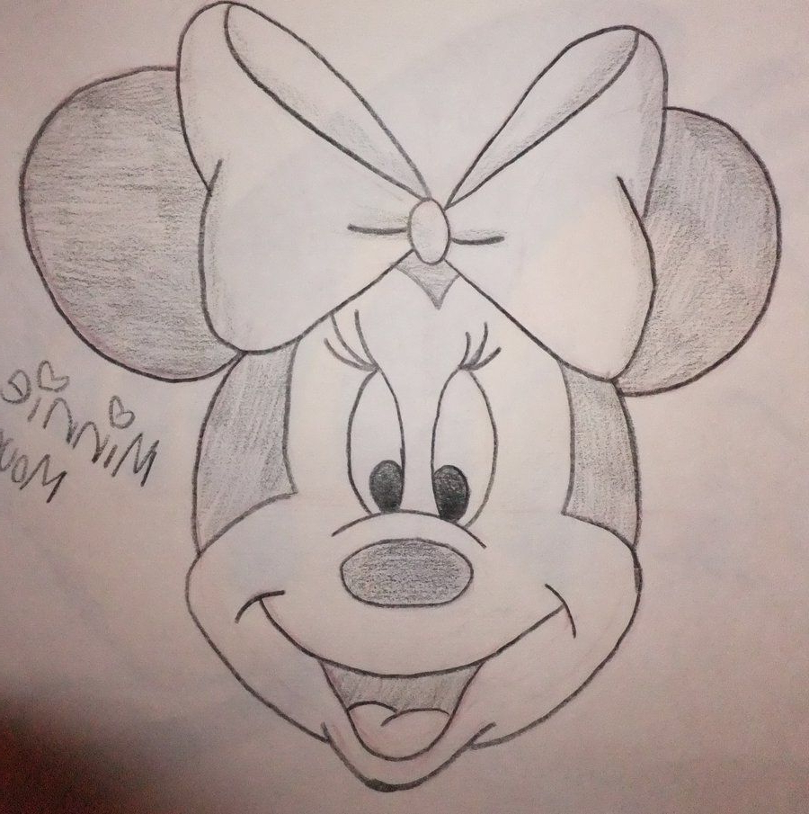 900x905 Minnie And Mickey Mouse Drawings In Pencil - Minnie Mouse Pencil Drawing