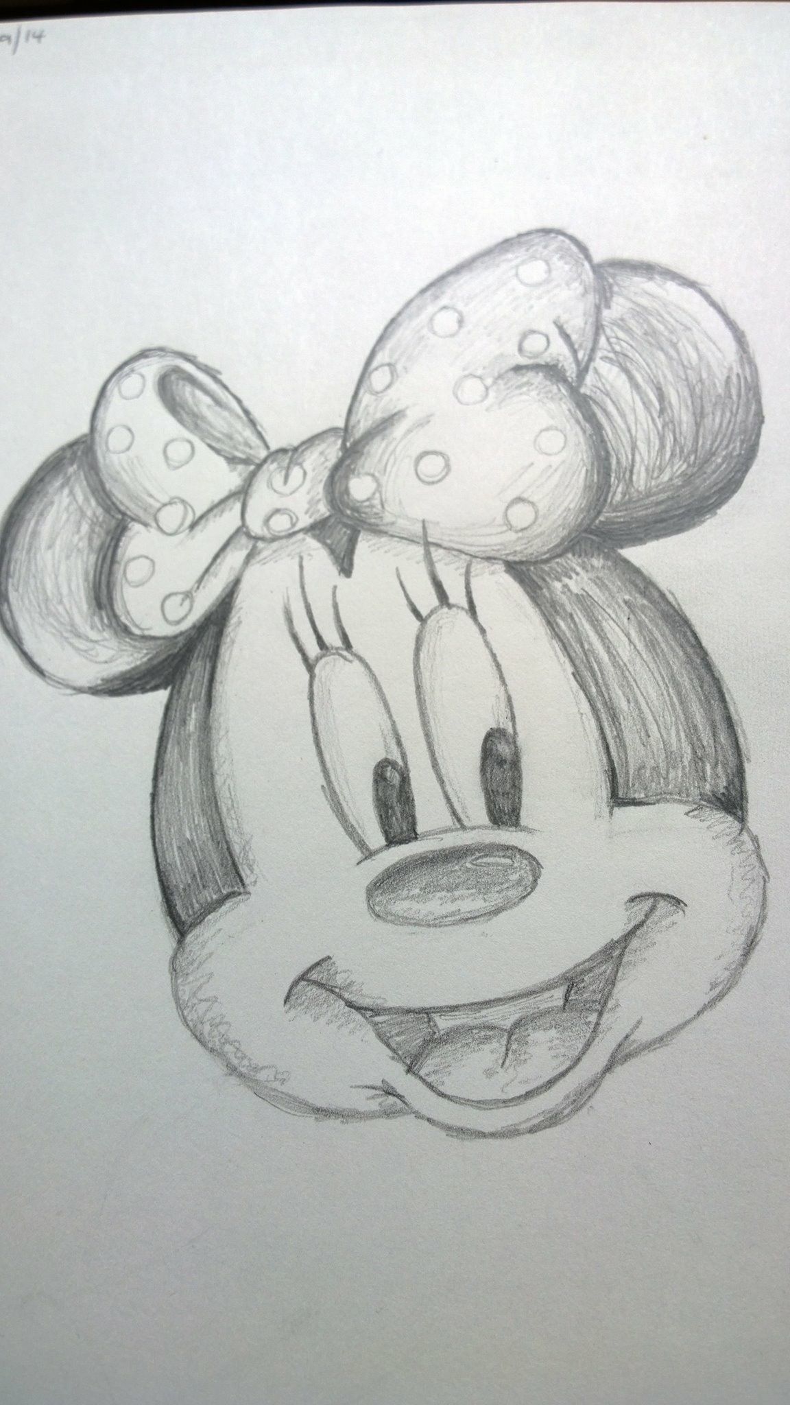 Minnie Mouse Pencil Drawing at PaintingValley.com | Explore collection ...