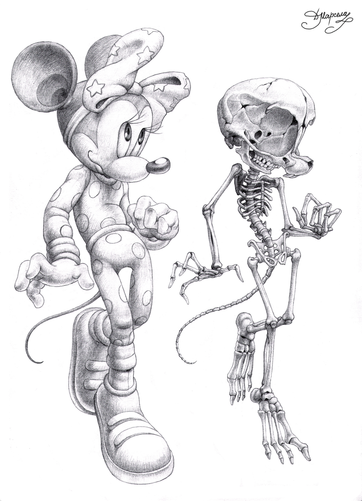 1444x2000 Pictures Minnie Mouse Pencil Drawing - Minnie Mouse Pencil Drawing
