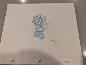 300x225 walt disney minnie mouse original production pencil drawing - Minnie Mouse Pencil Drawing