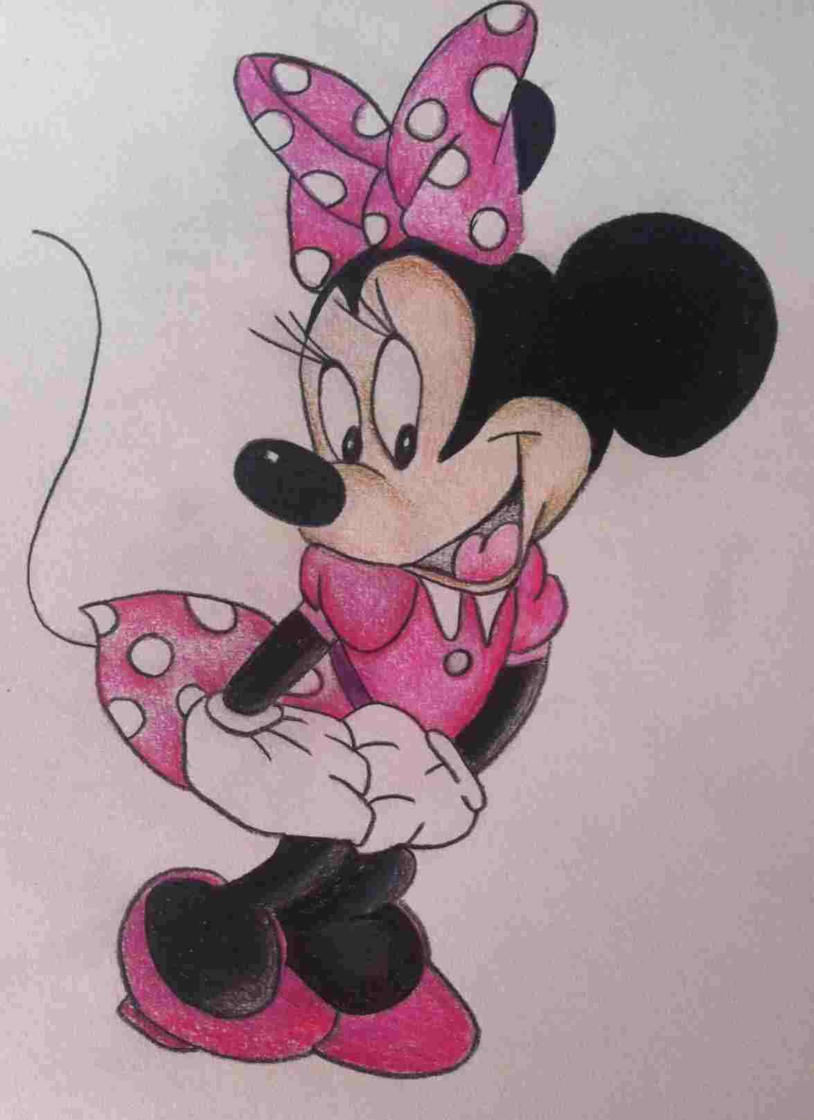 1175x1617 sketches rhcom of disney characters pencil sketches - Minnie Mouse Pencil Drawing