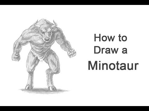 480x360 how to draw a minotaur - Minotaur Drawing