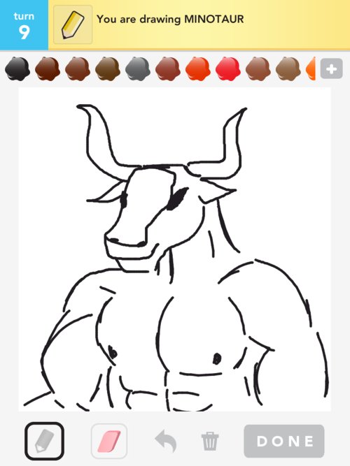 500x667 minotaur drawings - Minotaur Drawing
