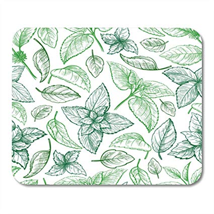 425x425 semtomn gaming mouse pad mint hand sketch peppermint - Mint Drawing
