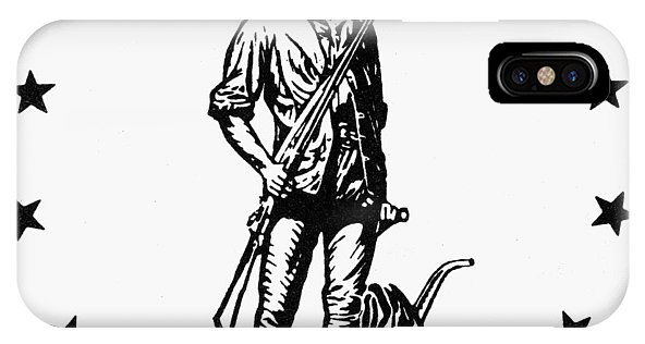 592x316 Minuteman Iphone X Case For Sale - Minuteman Drawing