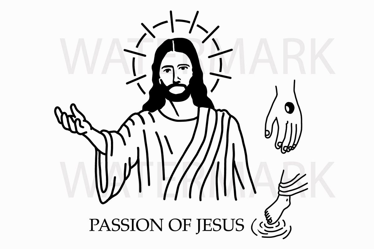 1200x800 jesus christ will hold your hand and miracle elements - Miracle Drawing