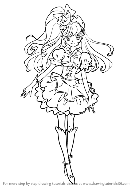 566x800 Learn How To Draw Cure Miracle From Pretty Cure - Miracle Drawing
