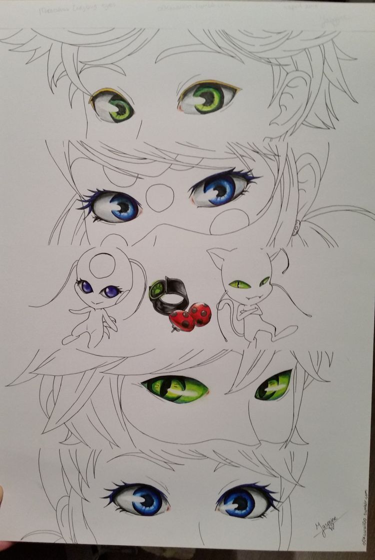 750x1119 adrinetteladynoir miraculous ladybug, meraculous - Miraculous Drawings