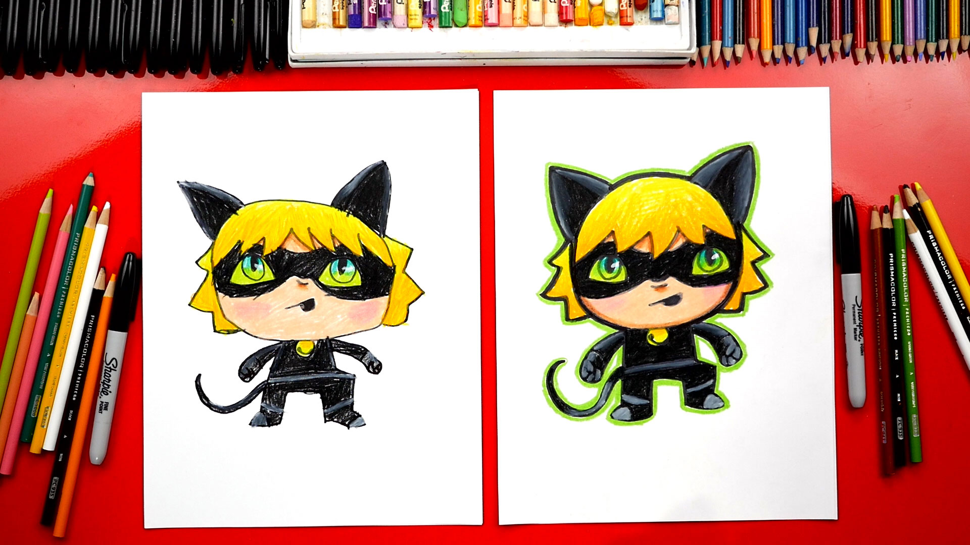 1920x1080 how to draw cat noir from miraculous ladybug - Miraculous Ladybug Drawing