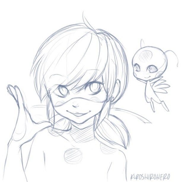 610x611 ladybug drawing miraculous ladybug for free download - Miraculous Ladybug Drawing