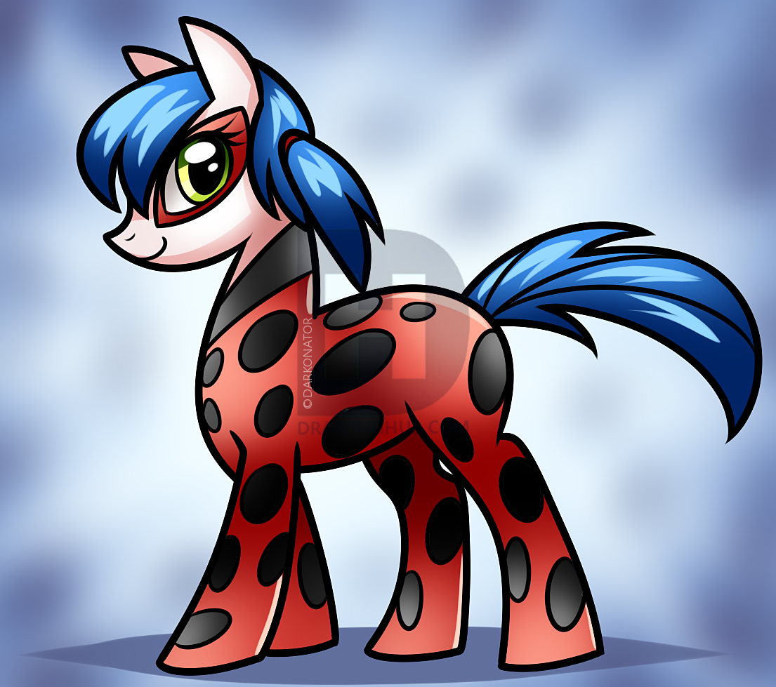 1105x979 miraculous ladybug pony drawing, step - Miraculous Ladybug Drawing