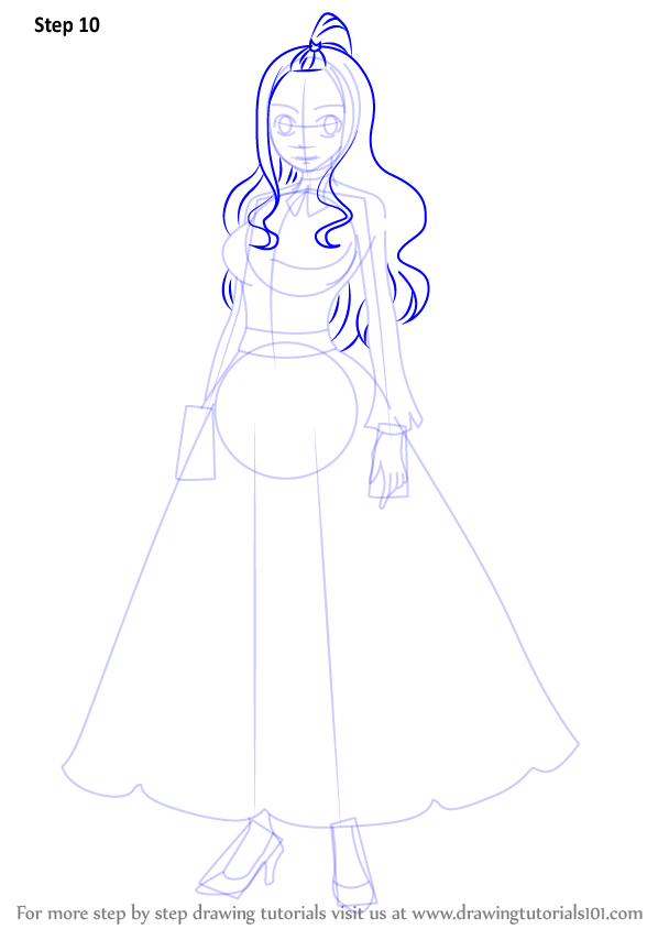 598x844 learn how to draw mirajane strauss from fairy tail - Mirajane Drawing