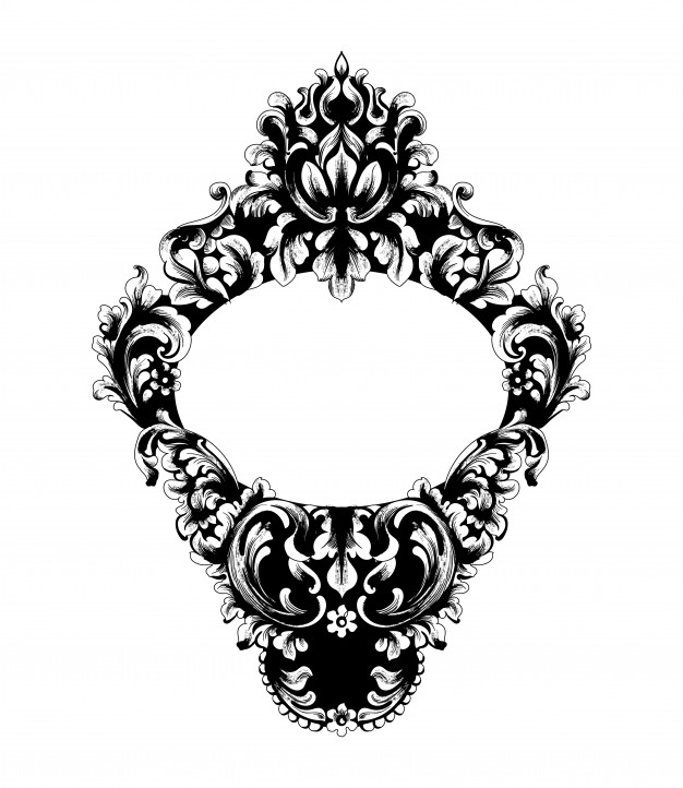 626x722 mirror frame drawing - Mirror Frame Drawing