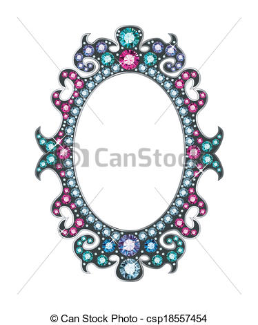 374x470 clipart mirror frame - Mirror Frame Drawing
