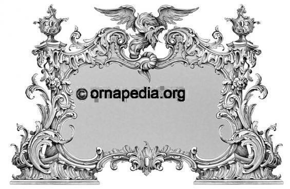 565x369 Drawing - Mirror Frame Drawing