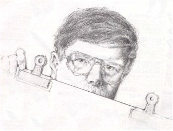 355x270 Model In The Mirror - Mirror Image Drawing