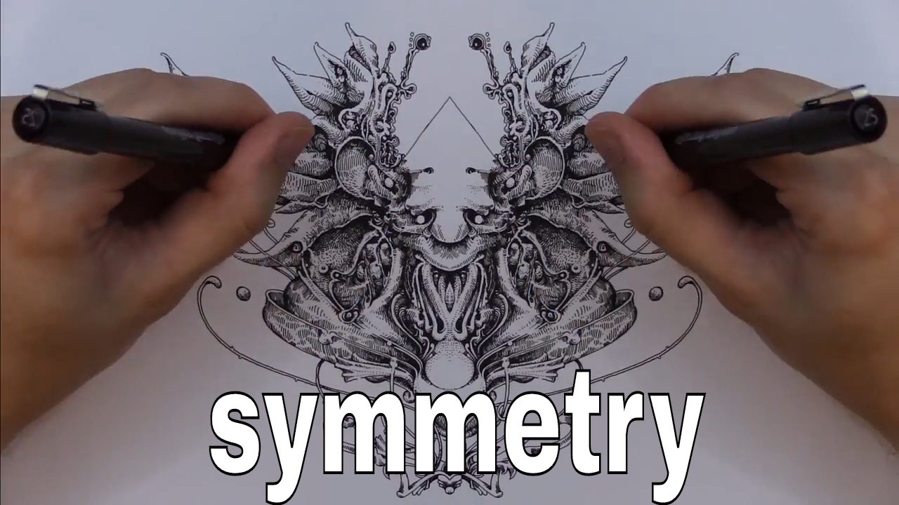 1280x720 perfect mirror drawing - Mirror Image Drawing