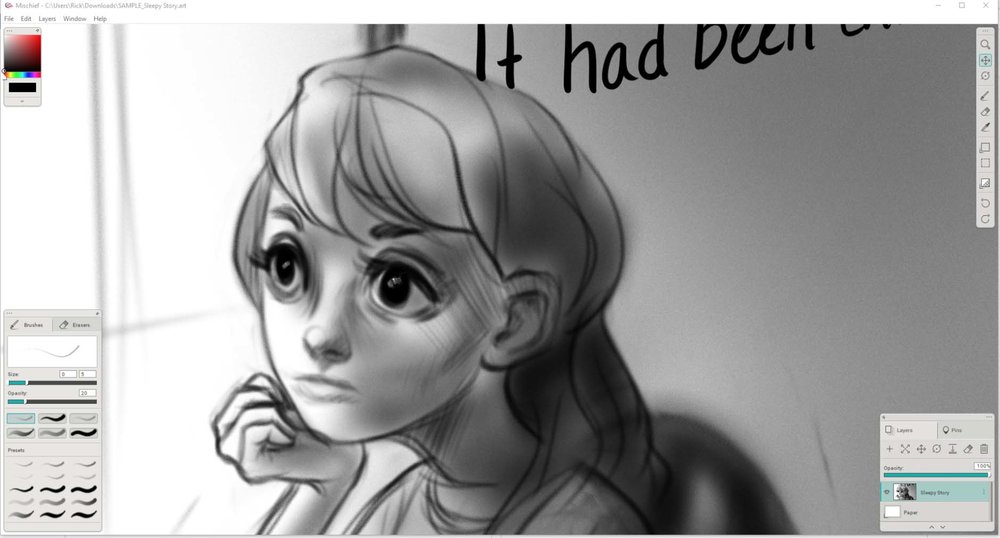 1000x538 Mischief Surface Pro Artist - Mischief Drawing