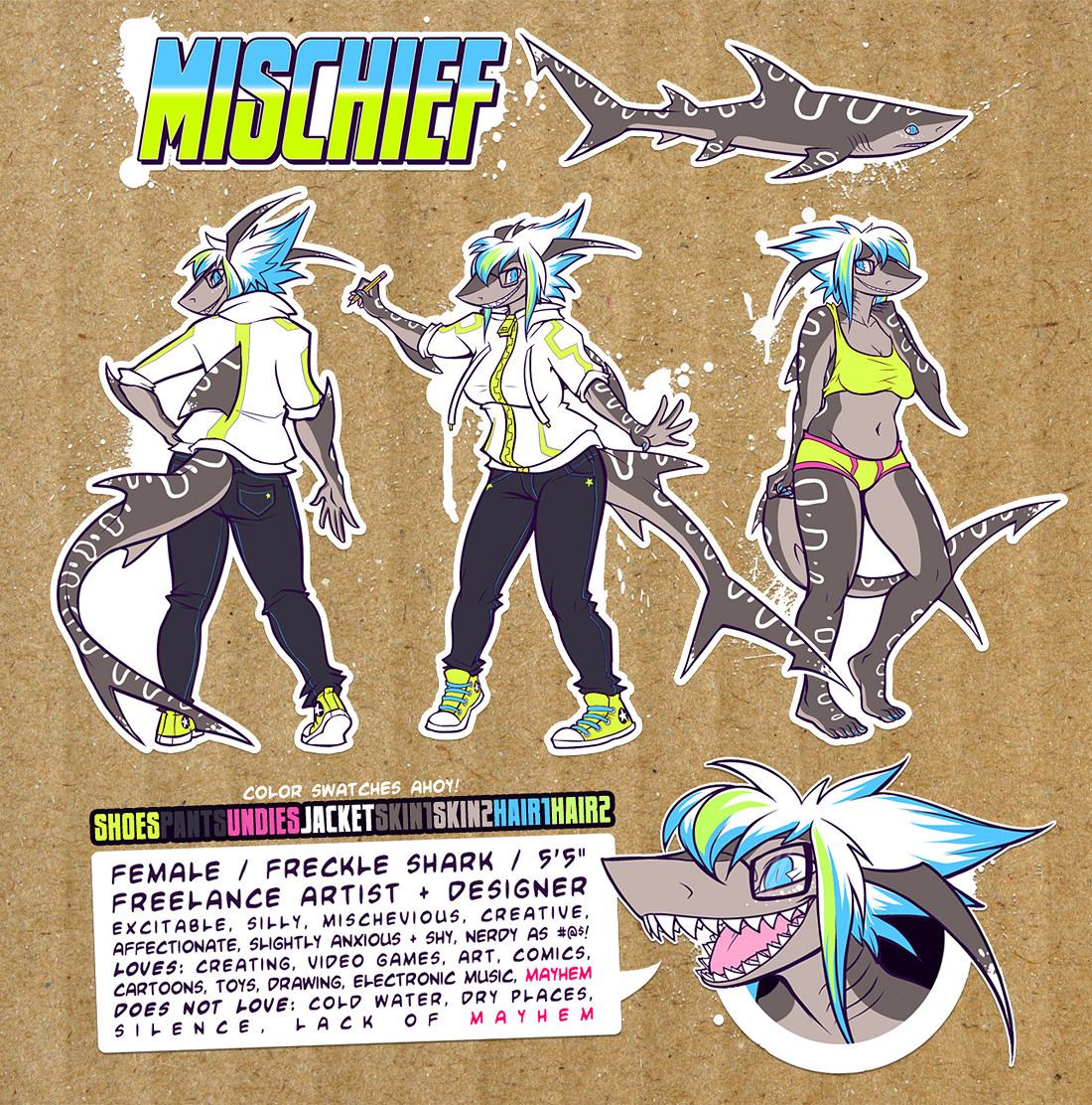 1100x1112 Mischief Reference Sheet - Mischief Drawing Download